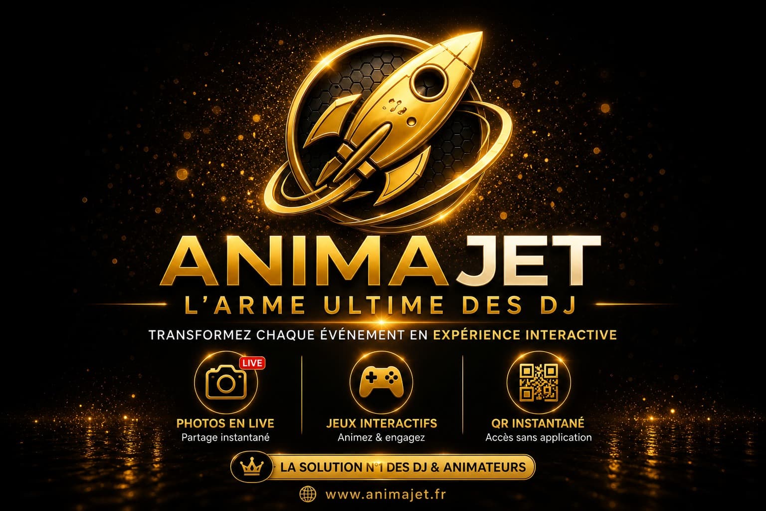 AnimaJet — animations interactives pour DJ et professionnels de l'événementiel